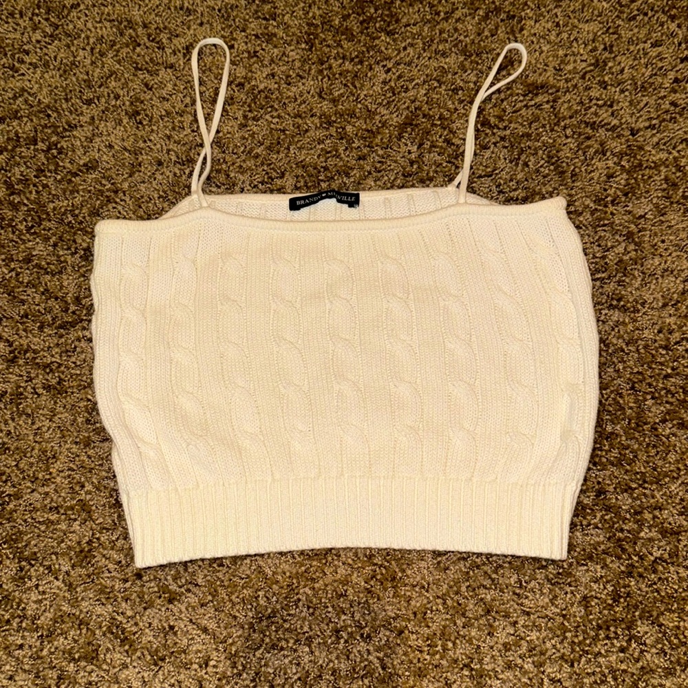 Brandy Melville Cropped knit tank